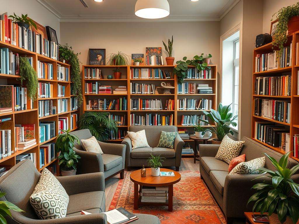 A cozy learning environment with books, plants, and learning materials, demonstrating the joy of learning something new every day A cozy learning environment with books, plants, and learning materials, demonstrating the joy of learning something new every day