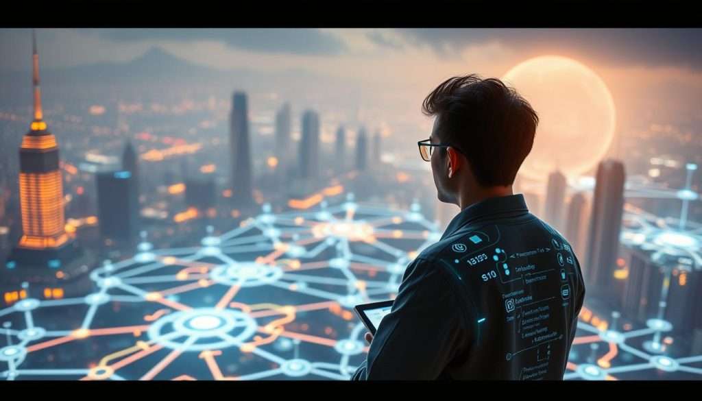A personalized learning journey unfolds, a dynamic landscape of growth and exploration. In the foreground, the "Studying Machine" guides the learner, a sleek and intelligent companion, its interface glowing with customized insights. In the middle ground, a network of interconnected pathways, each branching off into specialized domains, inviting the learner to tailor their experience. The background sets the stage, a futuristic cityscape, pulsing with the energy of innovation and discovery. Soft, warm lighting casts a contemplative glow, as the learner navigates this personalized odyssey, empowered by the "Studying Machine" to unlock their fullest potential.