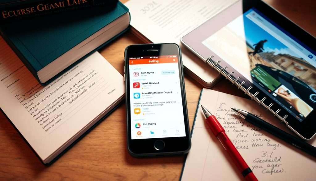 Collection of learning resources including apps, books, and online platforms for learning something new every day Collection of learning resources including apps, books, and online platforms for learning something new every day