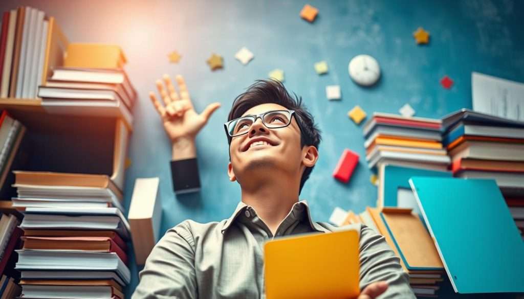Person confidently facing future learning challenges after mastering how to learn smarter Person confidently facing future learning challenges after mastering how to learn smarter