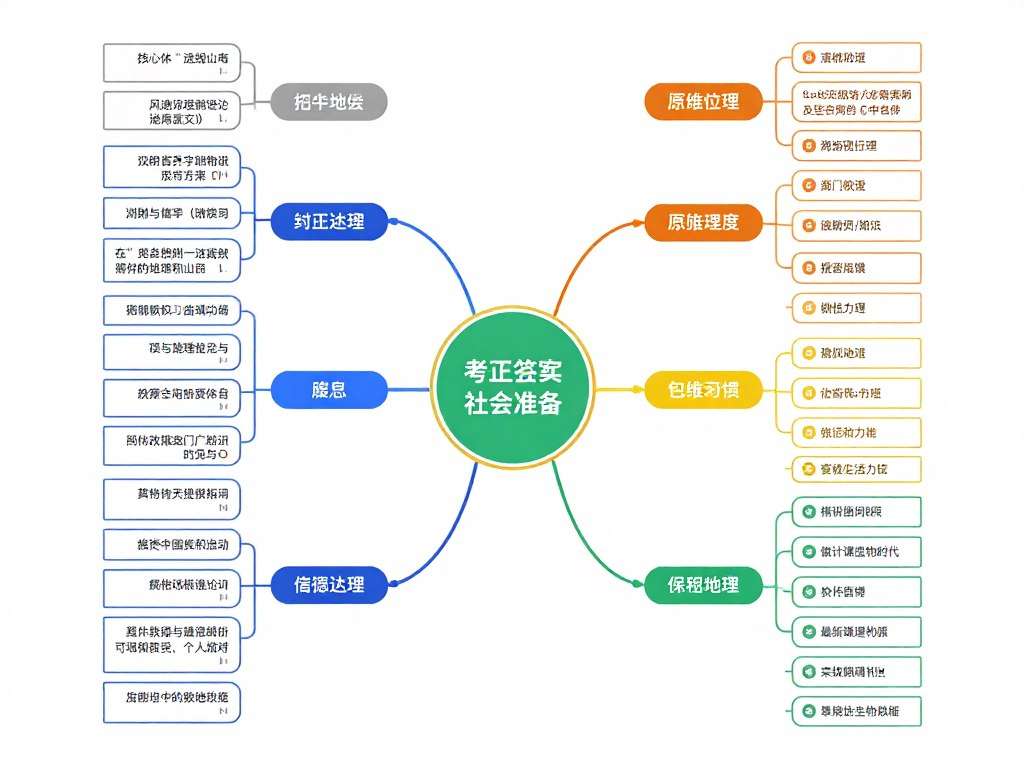 Mental model diagram connecting concepts across different subjects