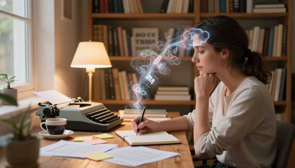 From thoughts to writing