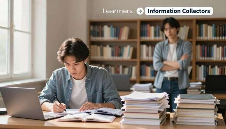The Difference Between Learners and Information Collectors
