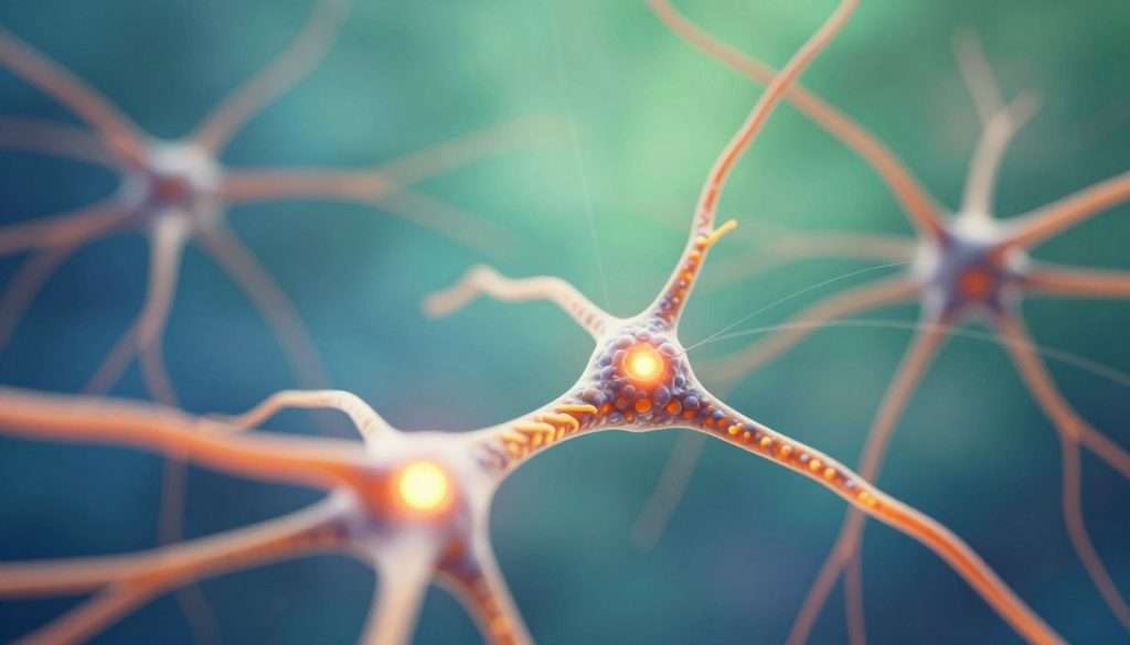 A close-up view of intricate brain synapses engaged in the process of learning, with vivid details showcasing the electrical signals traveling between neurons. The foreground features glowing synaptic connections, pulsating with energy, while the middle layer presents clusters of neurons interconnected by fibrous dendrites. The background is a soft gradient of blue and green, symbolizing calmness and focus, with subtle light rays emanating from the synapses to convey a sense of enlightenment. Utilize a macro lens perspective to capture the textures and complexity of the brain's wiring, with gentle, diffused lighting to enhance the mood of curiosity and discovery, reflecting the concept of retrieval practice and spaced repetition as key mechanisms in effective learning. A close-up view of intricate brain synapses engaged in the process of learning, with vivid details showcasing the electrical signals traveling between neurons. The foreground features glowing synaptic connections, pulsating with energy, while the middle layer presents clusters of neurons interconnected by fibrous dendrites. The background is a soft gradient of blue and green, symbolizing calmness and focus, with subtle light rays emanating from the synapses to convey a sense of enlightenment. Utilize a macro lens perspective to capture the textures and complexity of the brain's wiring, with gentle, diffused lighting to enhance the mood of curiosity and discovery, reflecting the concept of retrieval practice and spaced repetition as key mechanisms in effective learning.
